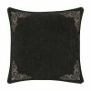 Five Queens Court Monaco Black Euro Sham