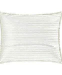Five Queens Court Miles Standard Quilted Sham White -J. Queen New York shop unnamed file 66
