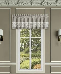 Five Queens Court Othello Linen Window Straight Valance