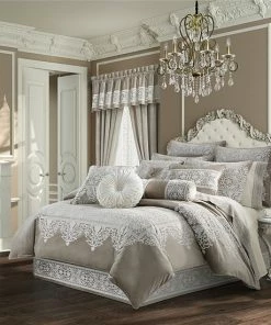 Five Queens Court Othello Linen 4-piece Comforter Set