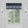Five Queens Court Shelburne Indigo Window Straight Valance -J. Queen New York shop unnamed file 691