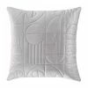 Five Queens Court Bradley Square Decorative Throw Pillow Gray -J. Queen New York shop unnamed file 694