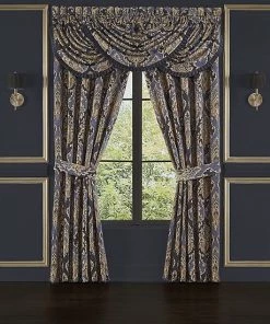 Five Queens Court Woodstock Indigo 2-pack Window Curtain Set -J. Queen New York shop unnamed file 73