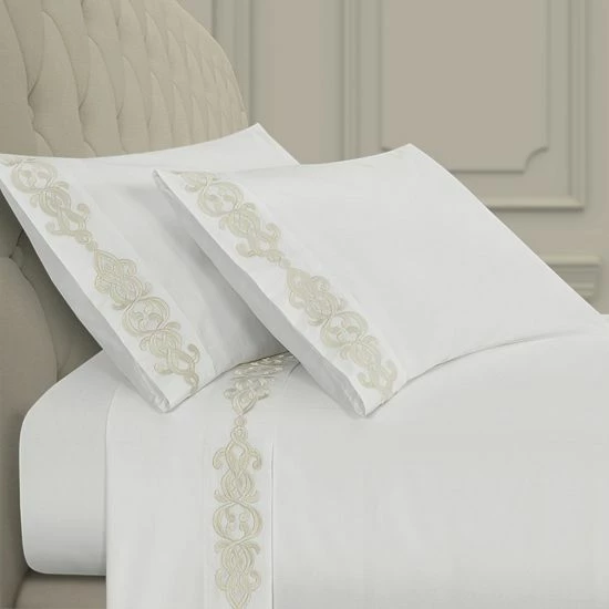 Five Queens Court Isabel Sheet Set Silver 4 Five Queens Court Isabel Sheet Set Silver - Image 2