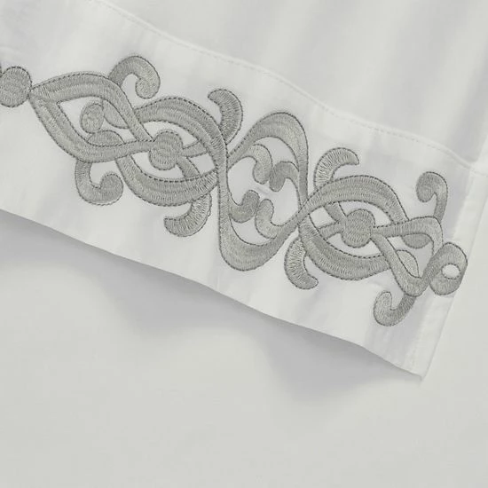 Five Queens Court Isabel Sheet Set Silver 10 Five Queens Court Isabel Sheet Set Silver - Image 8
