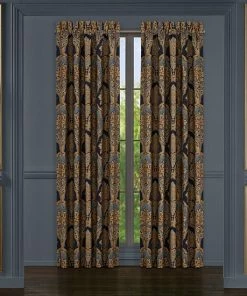 Five Queens Court Bristol Indigo 2-pack Window Curtain Set