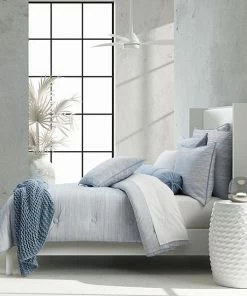 Five Queens Court Finley Powder Blue Comforter Set With Sham