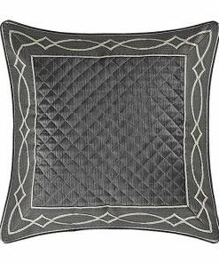 Five Queens Court Darwin Charcoal Euro Sham