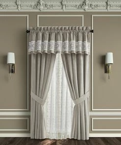 Five Queens Court Othello Linen 84" Set Of 2 Window Curtain Panels -J. Queen New York shop unnamed file 865