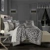 Five Queens Court Darwin Charcoal 4-piece Comforter Set -J. Queen New York shop unnamed file 888