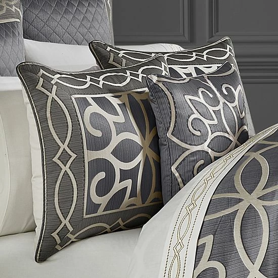 Five Queens Court Darwin Charcoal 4-piece Comforter Set 4 Five Queens Court Darwin Charcoal 4-piece Comforter Set - Image 2