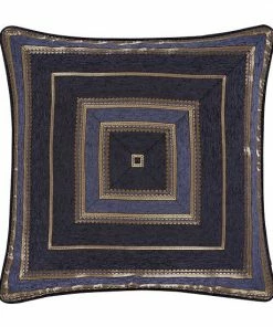 Five Queens Court Woodstock Indigo Euro Sham