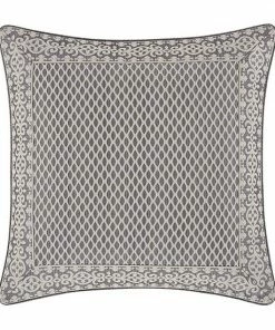 Five Queens Court Houston Charcoal Euro Sham