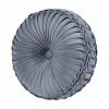 Five Queens Court Geraldine Blue Tufted Round Decorative Throw Pillow -J. Queen New York shop unnamed file 956