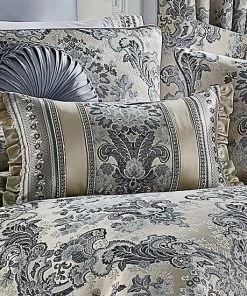 Five Queens Court Geraldine Indigo Boudoir Decorative Throw Pillow -J. Queen New York shop unnamed file 958