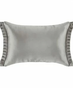 Five Queens Court Devon Silver Boudoir Decorative Throw Pillow -J. Queen New York shop unnamed file 963