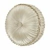 Five Queens Court Baltimore Ivory Tufted Round Decorative Throw Pillow -J. Queen New York shop unnamed file 964