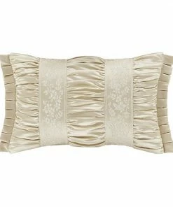 Five Queens Court Baltimore Ivory Boudoir Decorative Throw Pillow